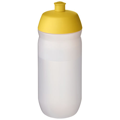 Bouteille de sport publicitaire 500 ml HydroFlex™ Clear Jaune givré